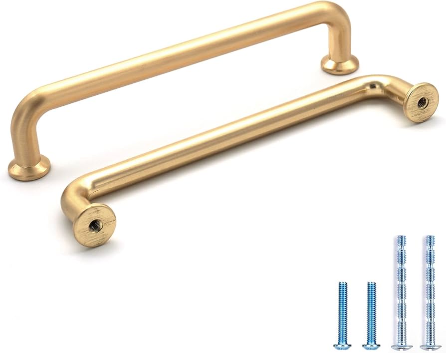Modern Matter Brass Cabinet Pull